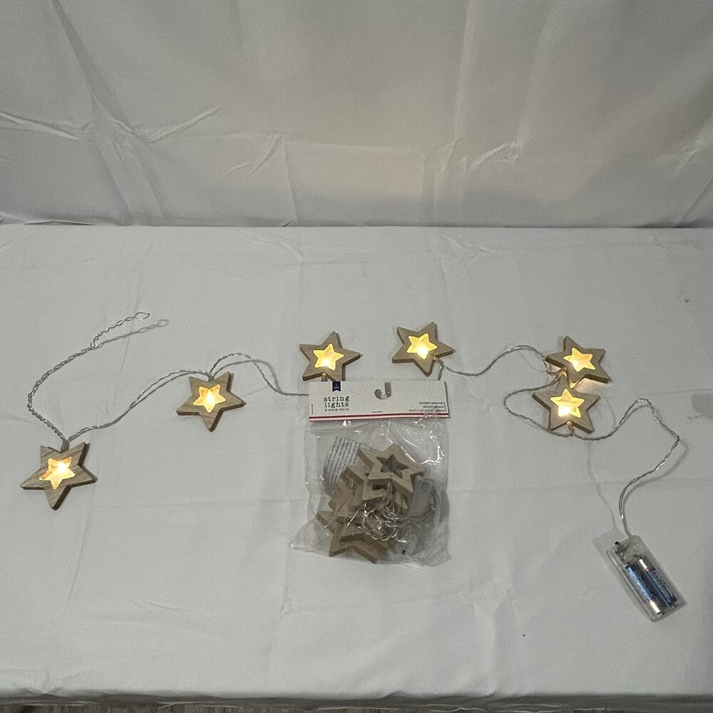2 Pack Star Shape String Lights
